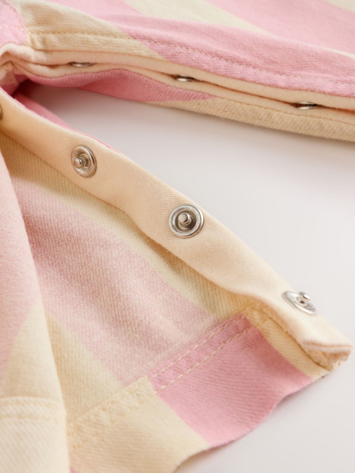 Cream/ Pink Stripe Baby Dungarees and Bodysuit Set 2 Piece (0mths-3yrs)