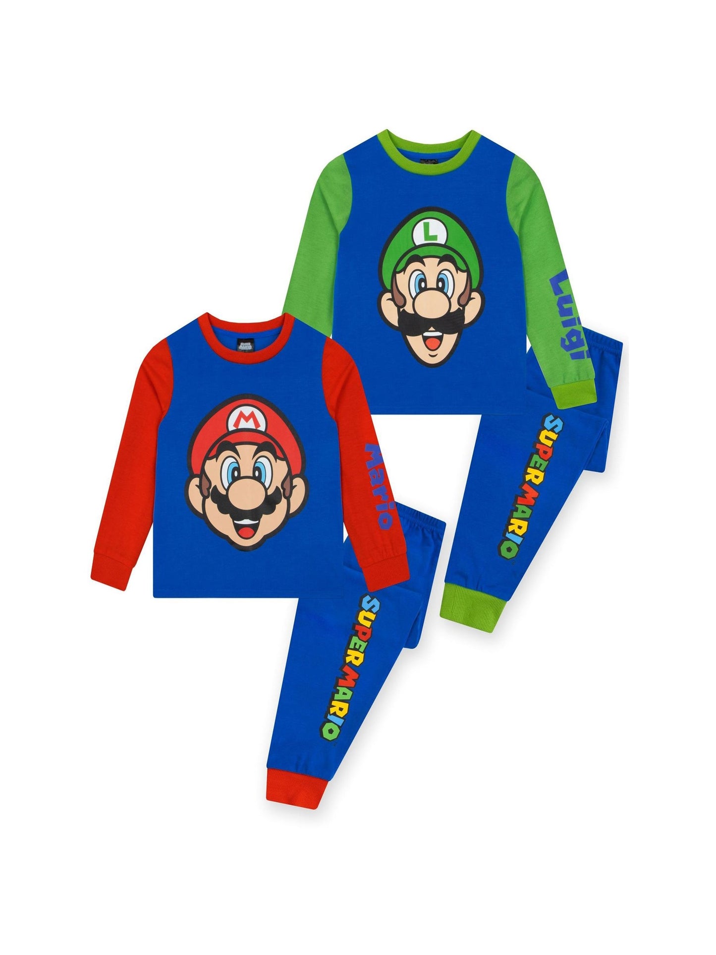 Dsiney Kidz - Character Blue Super Mario Pyjamas 2 Pack image 1