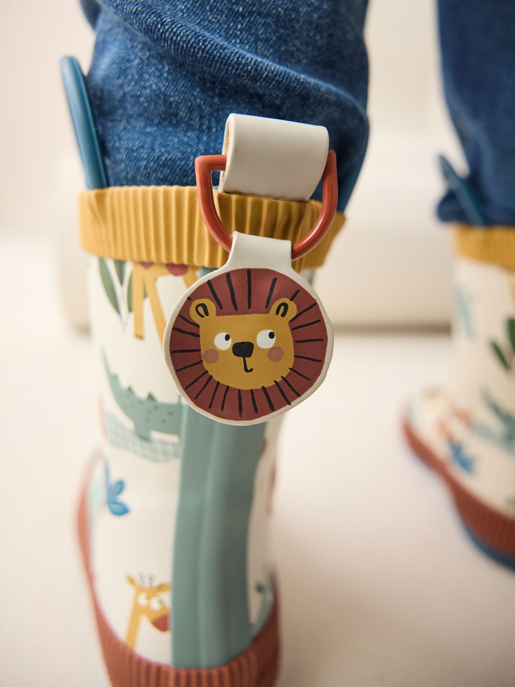 Neutral Safari Handle Pull On Wellies image 3
