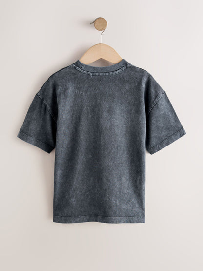 Dsiney Kidz - Black Washed Sabbath Band T-Shirt (3-16yrs) image 2