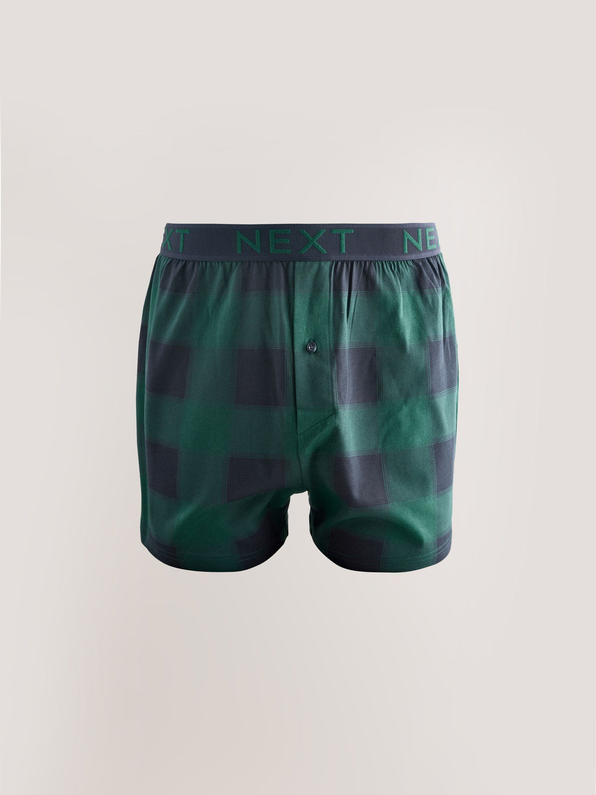Dsiney Kidz - Navy/Burgundy Check 5 Pack Loose Cotton Rich Boxers image 4