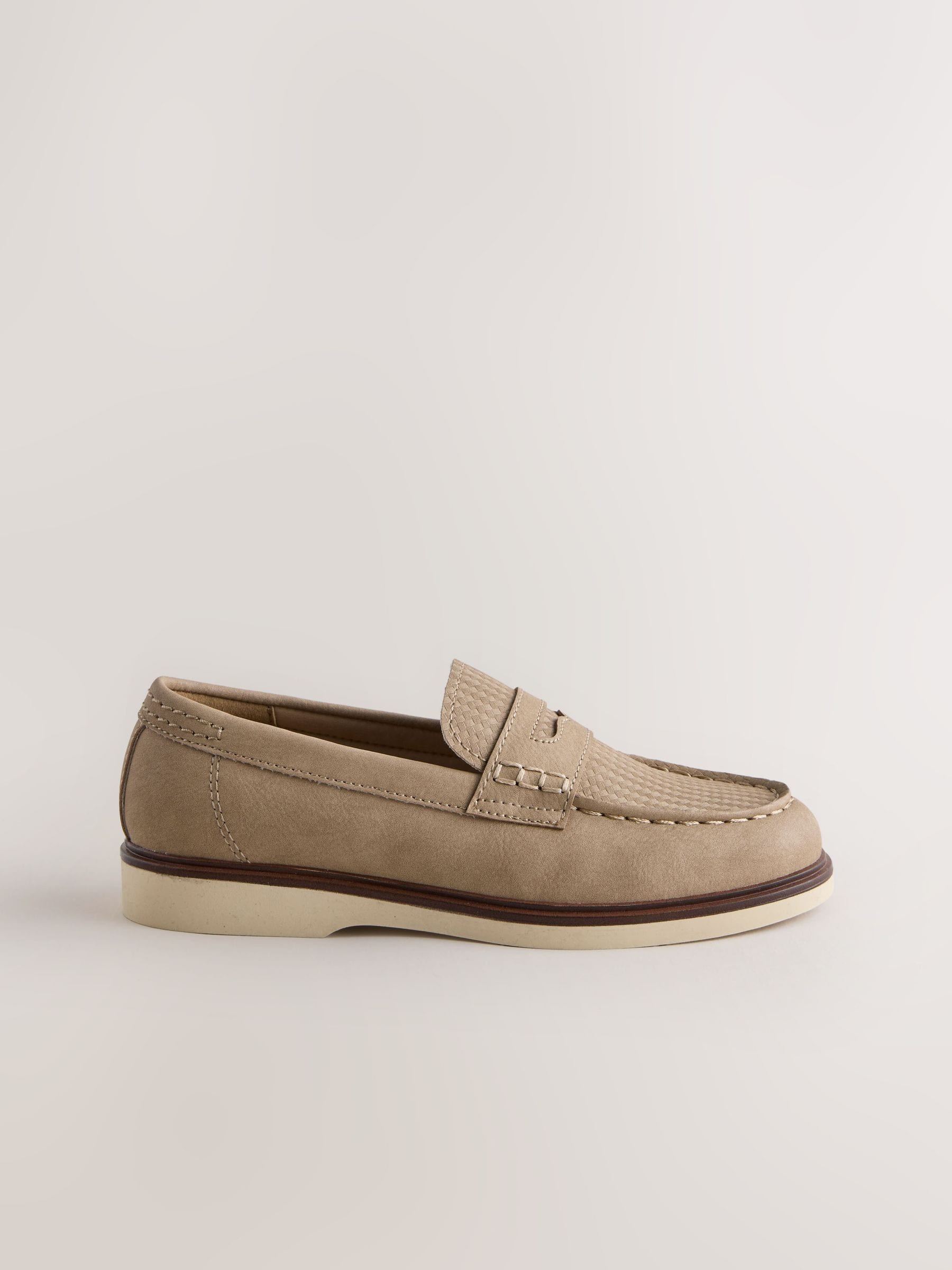 Neutral Penny Loafers image 2