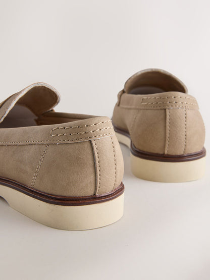 Neutral Penny Loafers image 3