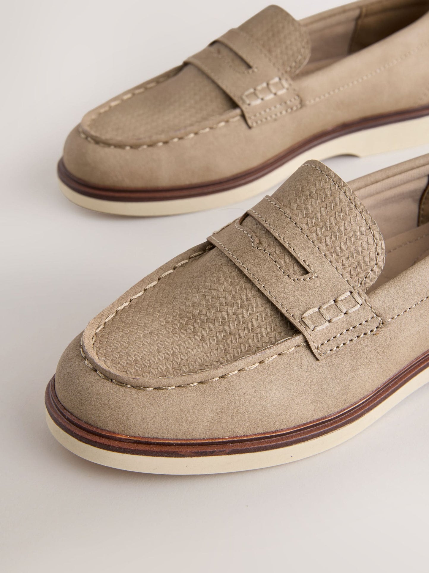 Neutral Penny Loafers image 5