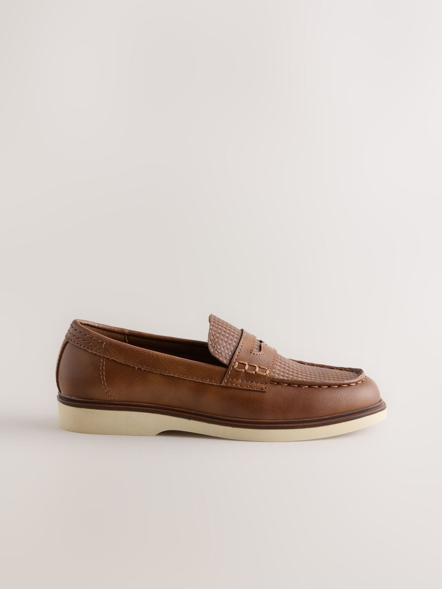 Tan Brown Penny Loafers image 2