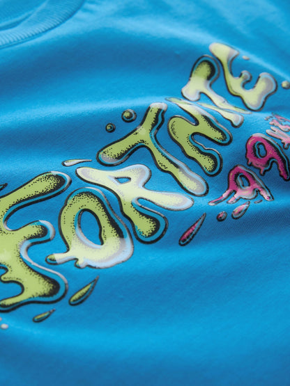 Dsiney Kidz - Blue Back Print Fortnite Print Short Sleeved T-Shirt (4-16yrs) image 4