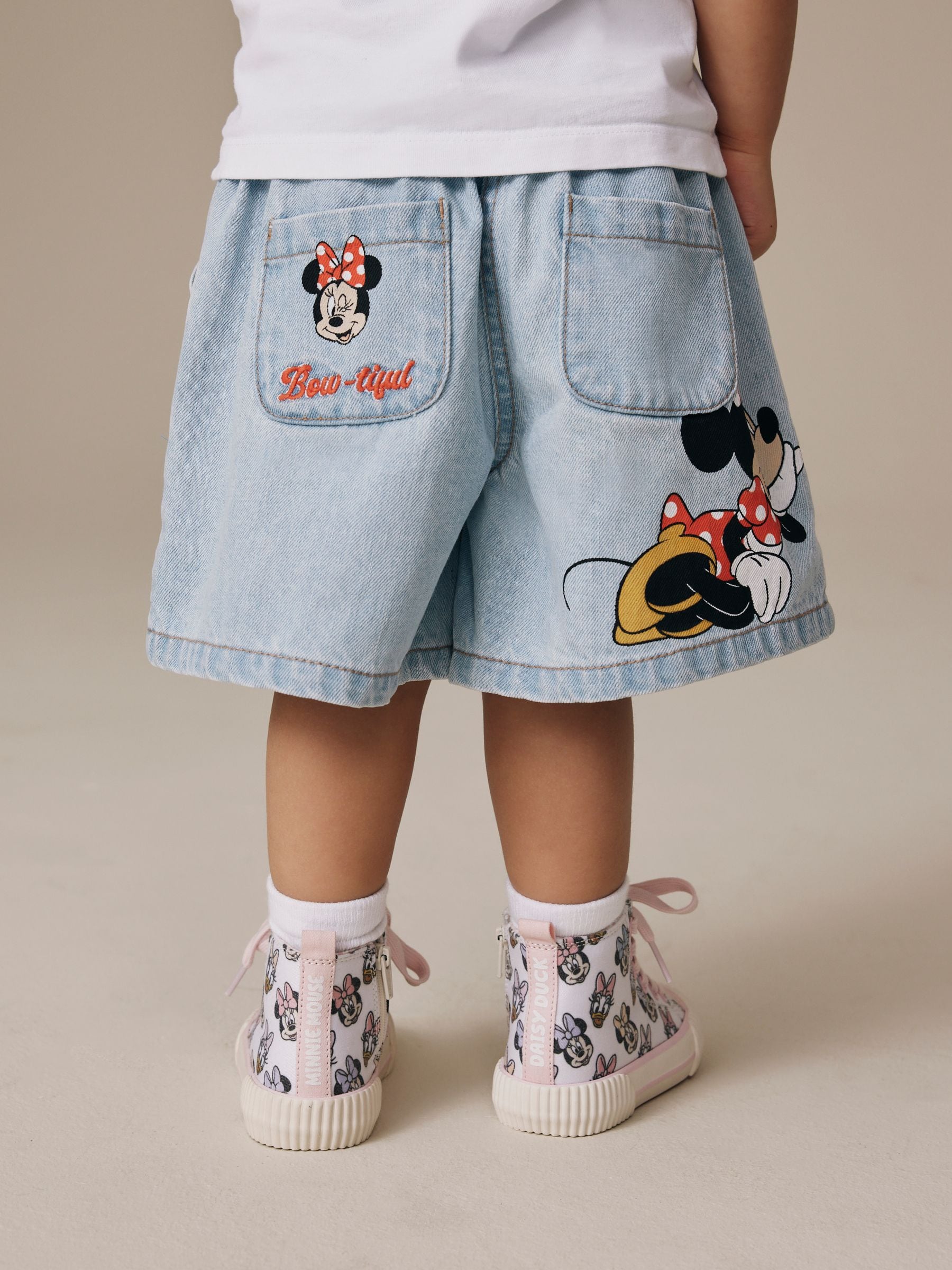 Dsiney Kidz - Disney Minnie Mouse Denim Pull On Denim Shorts (3mths-10yrs) image 3