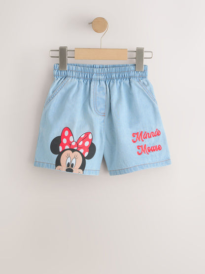 Dsiney Kidz - Disney Minnie Mouse Denim Pull On Denim Shorts (3mths-10yrs) image 4