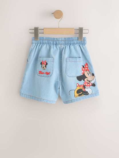 Dsiney Kidz - Disney Minnie Mouse Denim Pull On Denim Shorts (3mths-10yrs) image 5