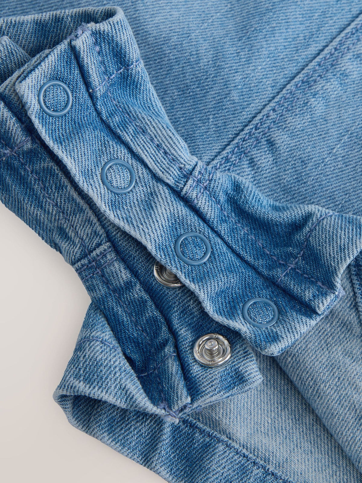 Dsiney Kidz - Light Blue Denim Ladybug Embroidered Dungaree and T-Shirt Set (3mths-7yrs) image 8