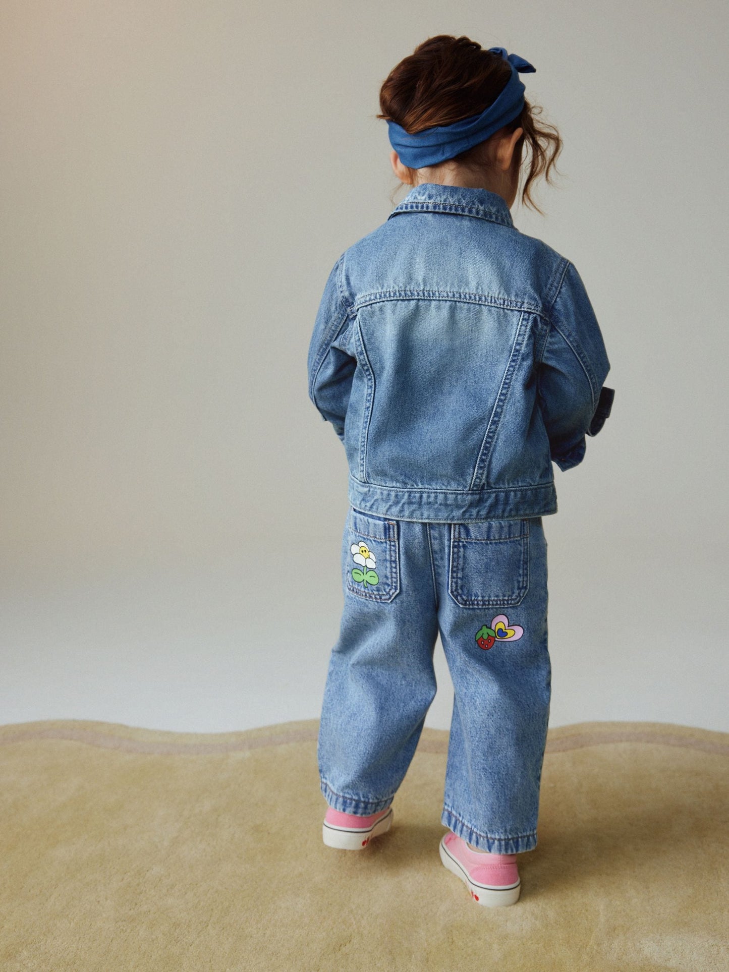 Dsiney Kidz - Mid Blue Doodle printed Jeans (3mths-7yrs) image 3