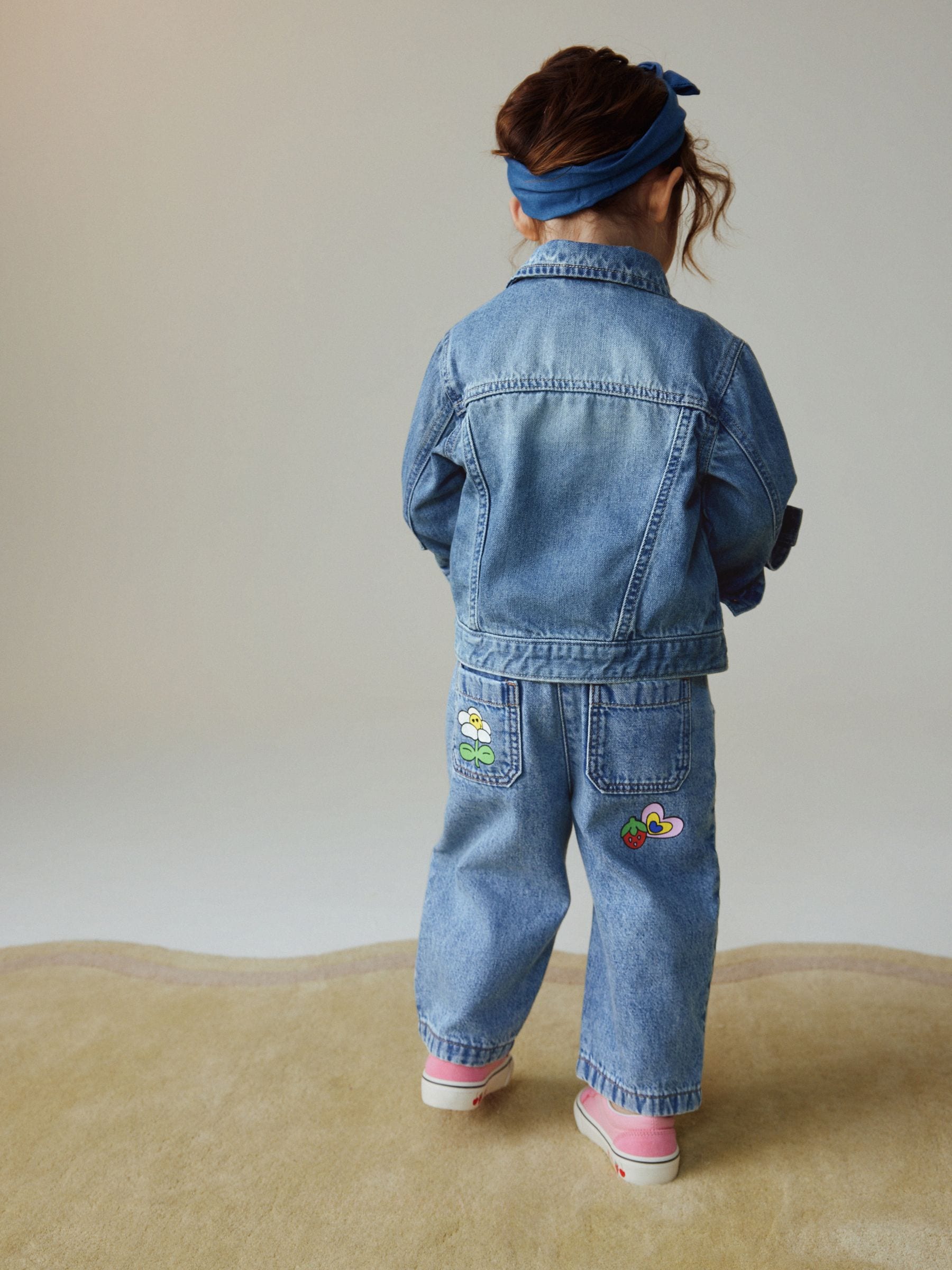 Dsiney Kidz - Mid Blue Doodle printed Jeans (3mths-7yrs) image 3