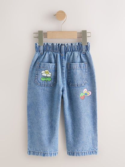 Dsiney Kidz - Mid Blue Doodle printed Jeans (3mths-7yrs) image 5