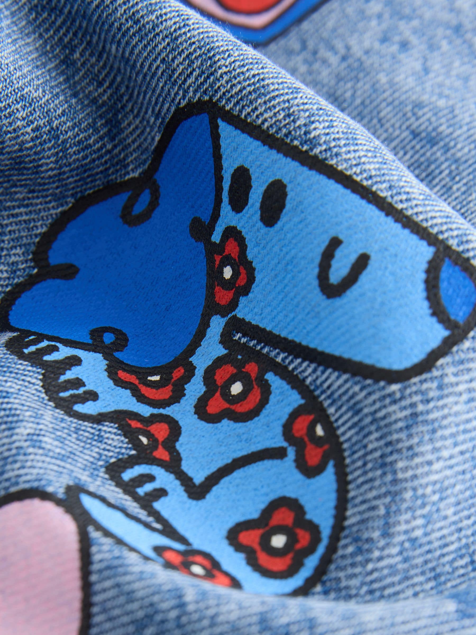 Dsiney Kidz - Mid Blue Doodle printed Jeans (3mths-7yrs) image 6