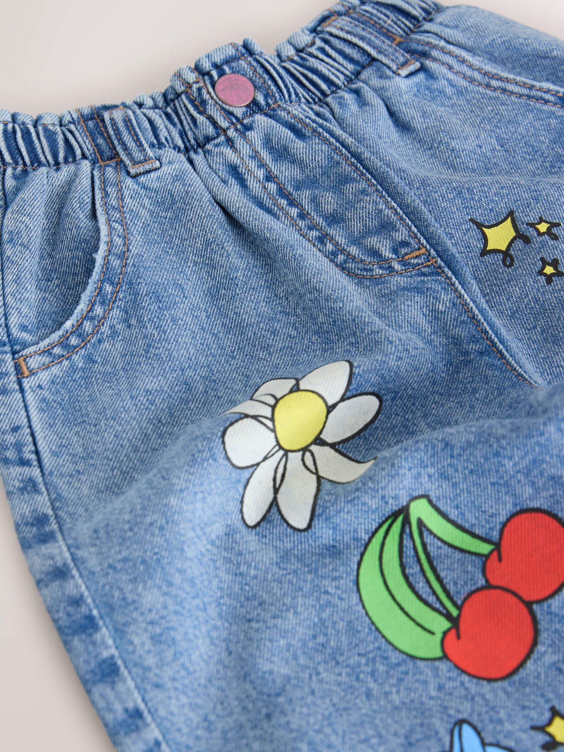 Dsiney Kidz - Mid Blue Doodle printed Jeans (3mths-7yrs) image 7