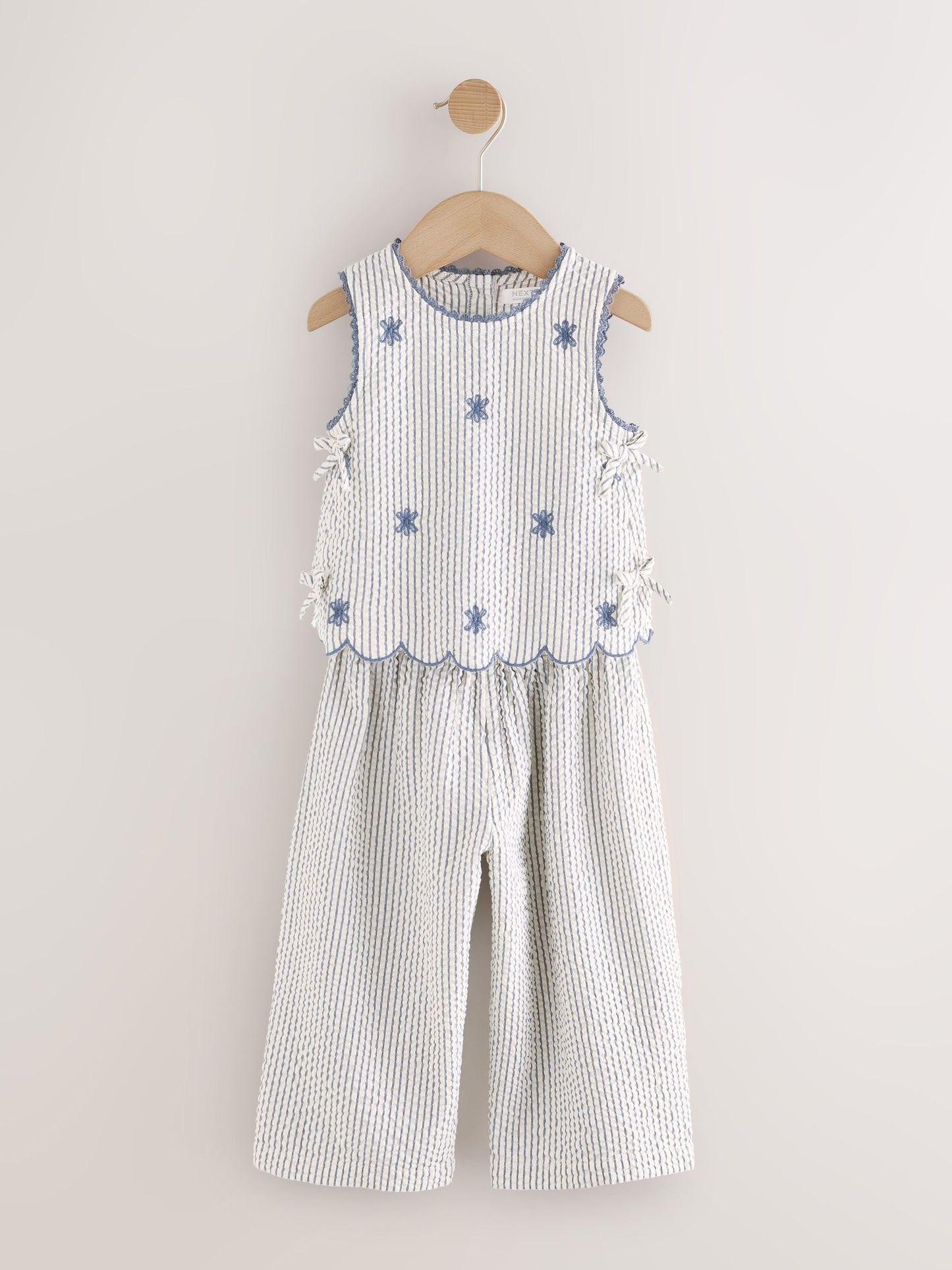 Blue Stripe Blouse and Trousers set (3mths-7yrs) image 5