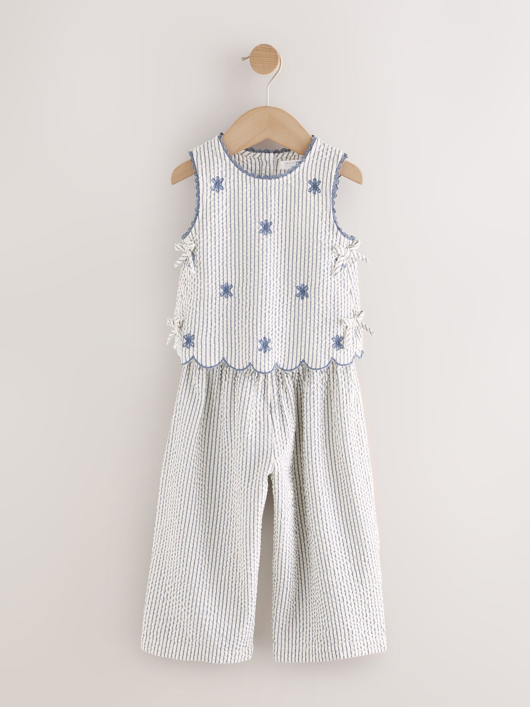 Blue Stripe Blouse and Trousers set (3mths-7yrs) image 5
