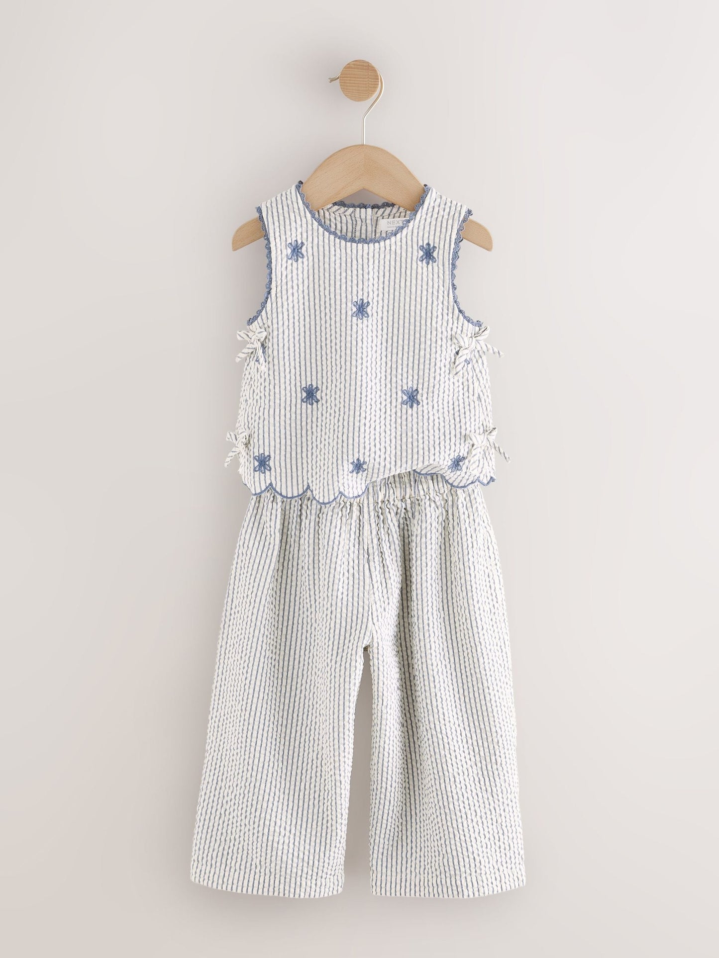 Blue Stripe Blouse and Trousers set (3mths-7yrs) image 6