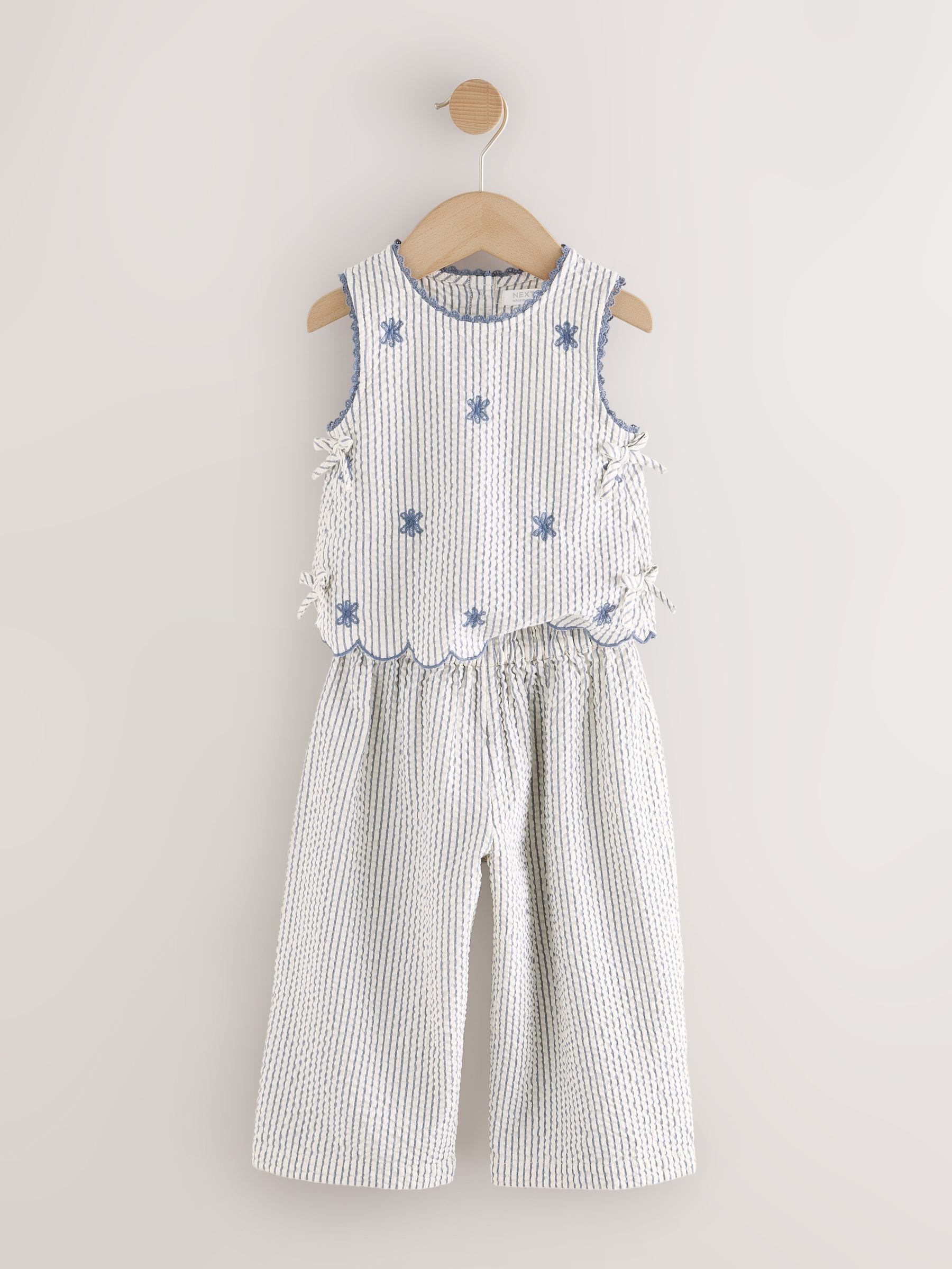 Blue Stripe Blouse and Trousers set (3mths-7yrs) image 6