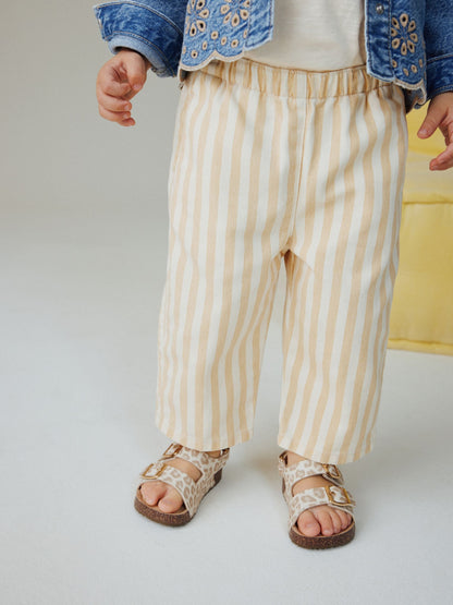 Mid Blue Denim Jacket and Stripe Trousers Set (3mths-7yrs) image 4