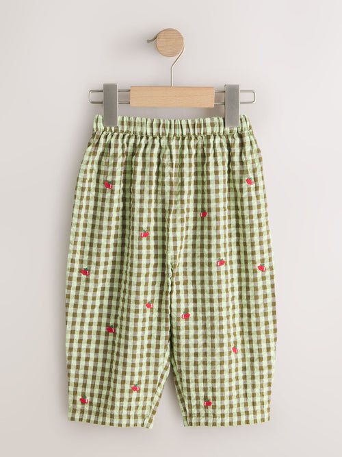 Green Pullon Trousers (3mths-7yrs) image 1