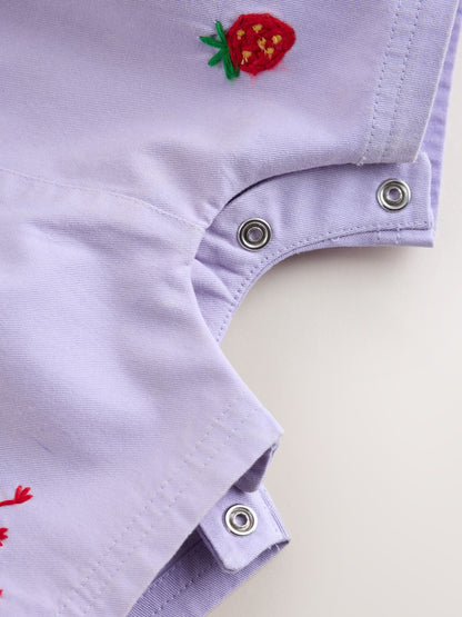 Purple Character Baby Dungarees and Bodysuits Set 2 Piece (0mths-2yrs) image 6