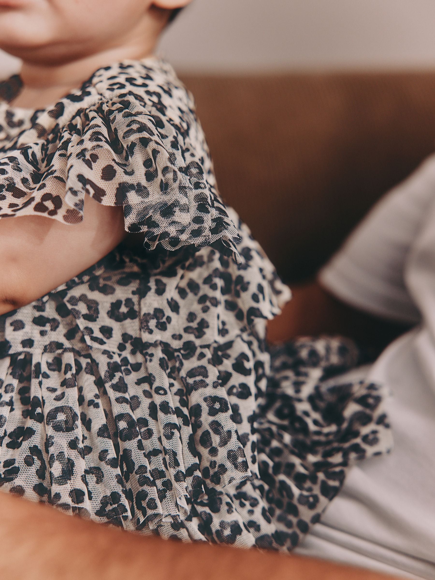 Leopard Print Baby Mesh Dress (0mths-2yrs) image 3