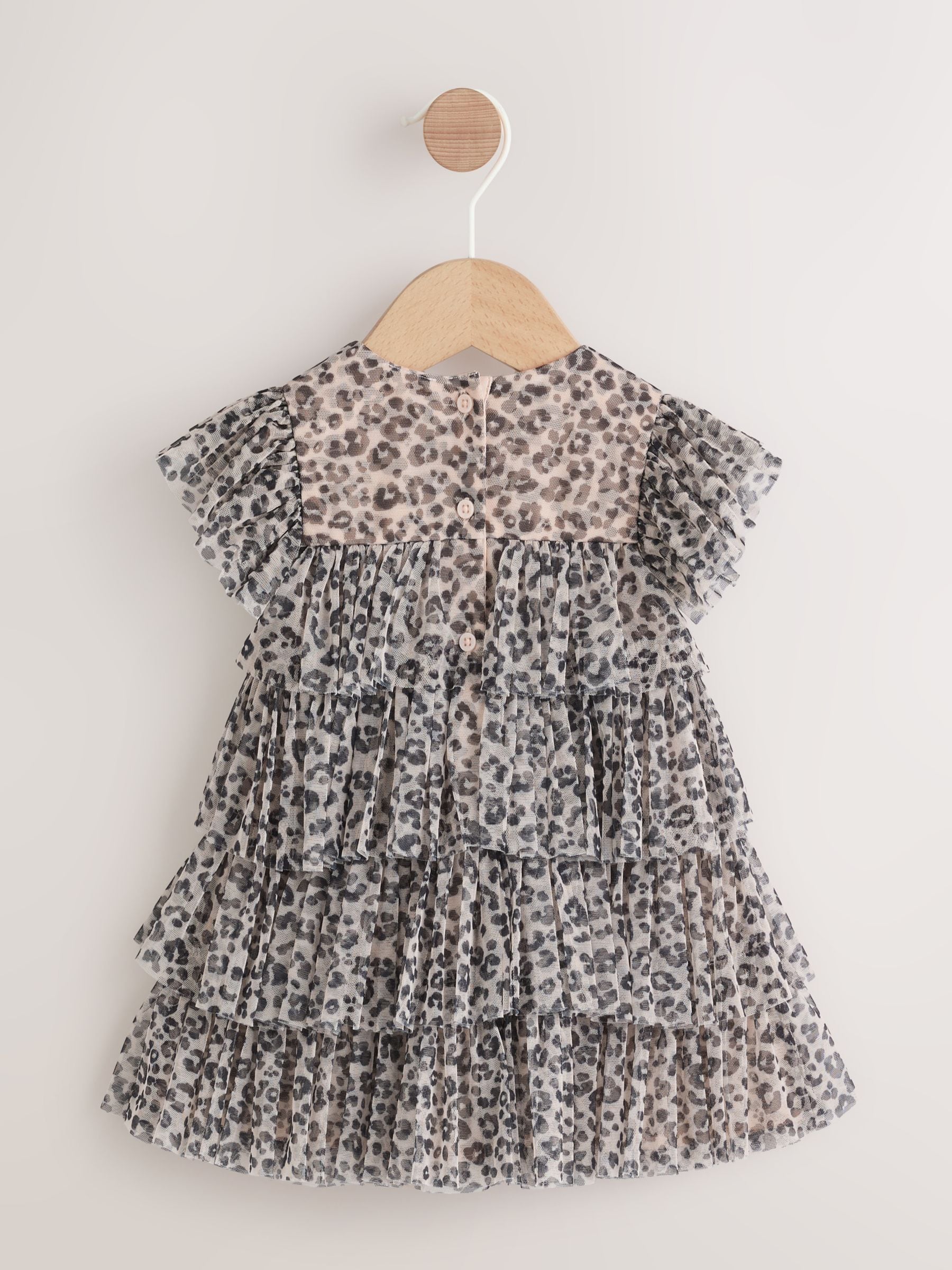 Leopard Print Baby Mesh Dress (0mths-2yrs) image 5