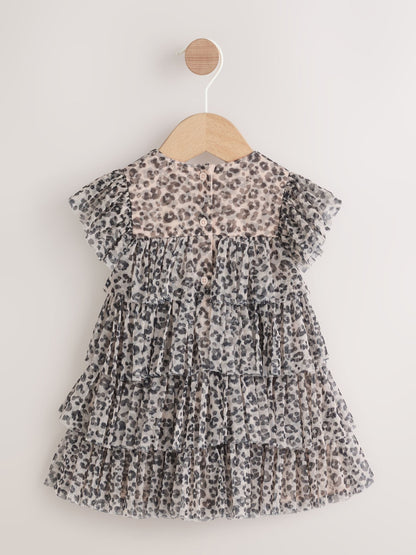 Leopard Print Baby Mesh Dress (0mths-2yrs) image 5