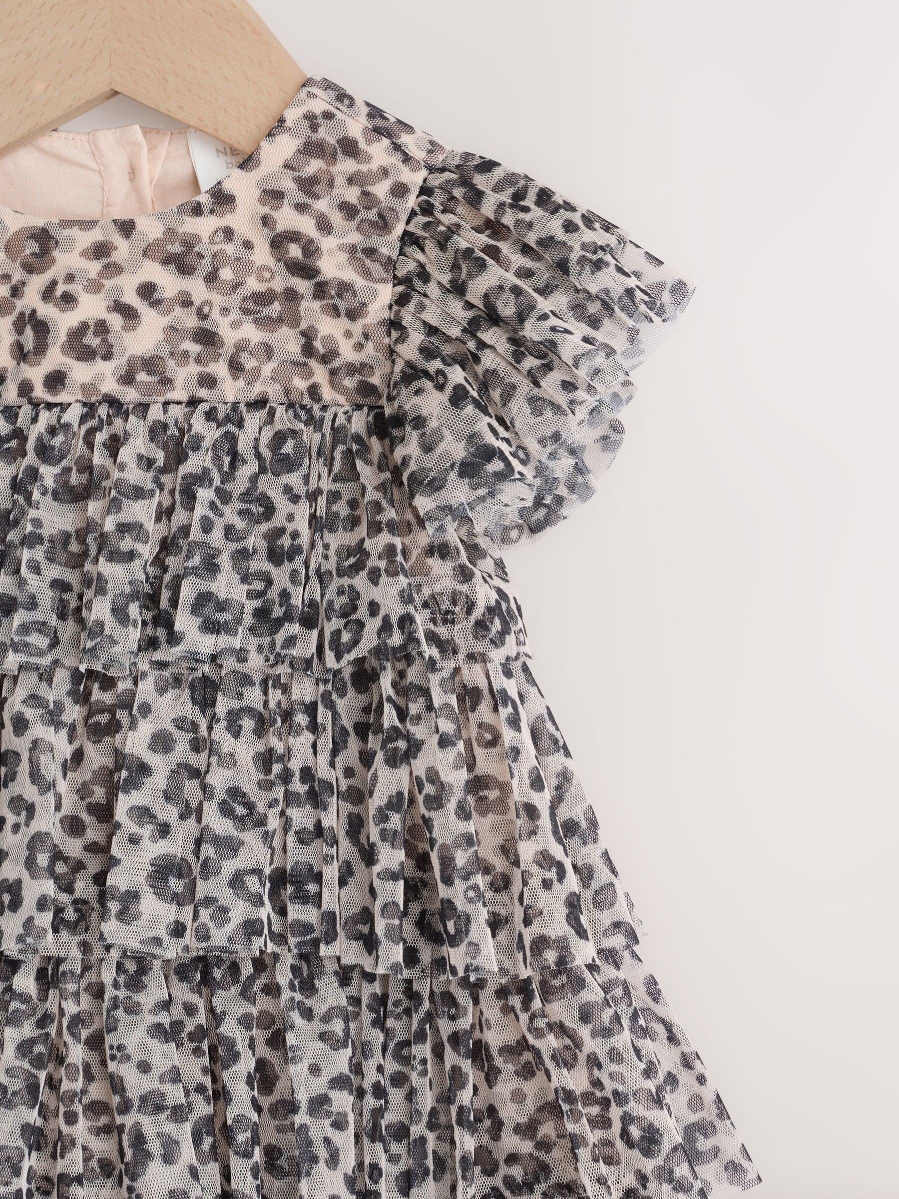 Leopard Print Baby Mesh Dress (0mths-2yrs) image 6