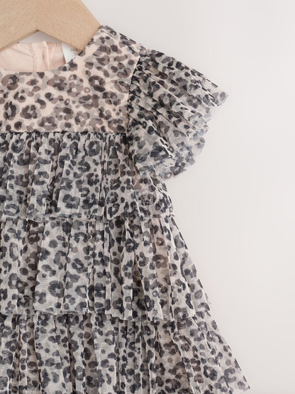 Leopard Print Baby Mesh Dress (0mths-2yrs) image 6