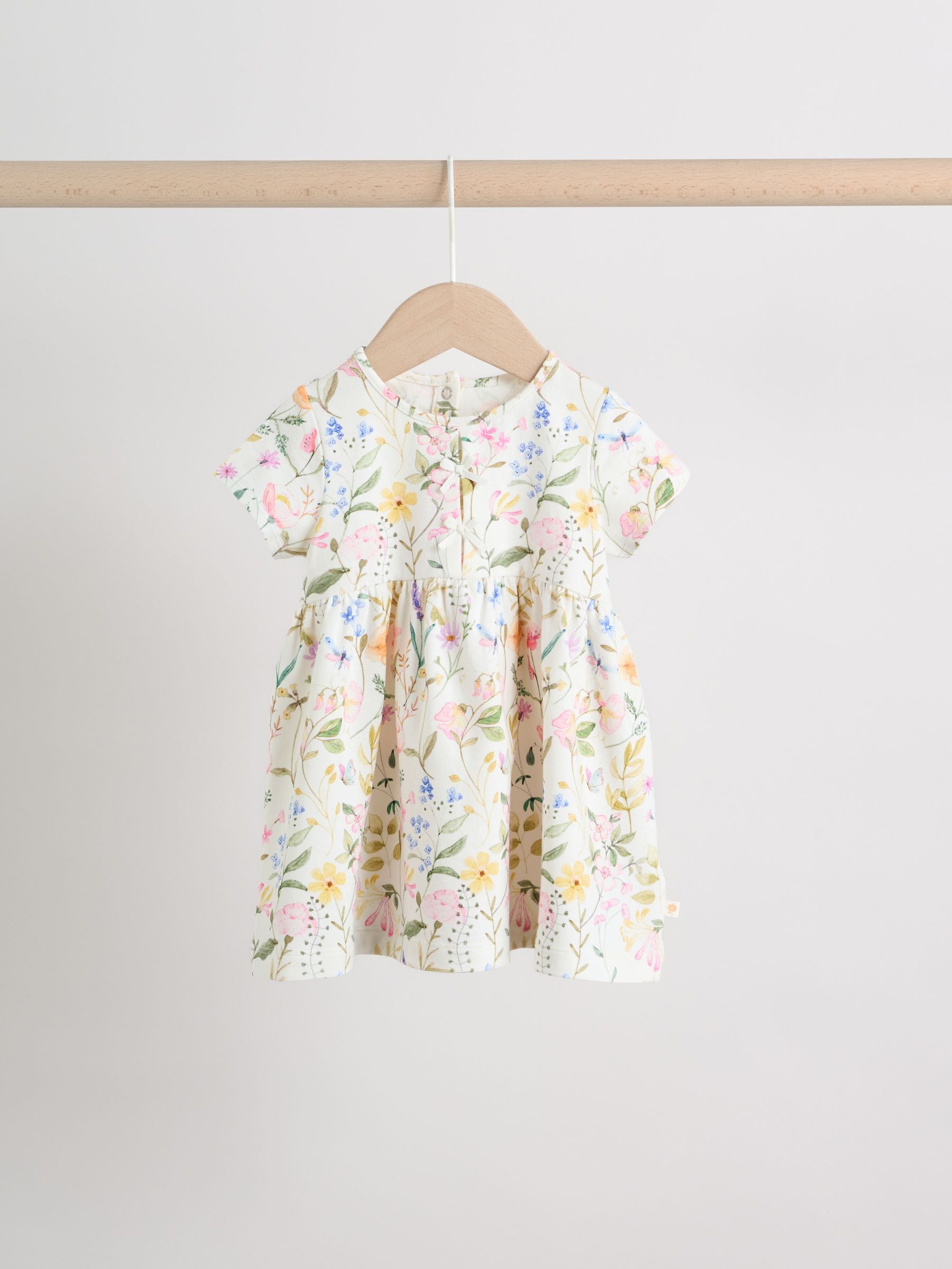 Pink Fairy Baby Short Sleeve Dresse 2 Pack (0mths-3yrs) image 2