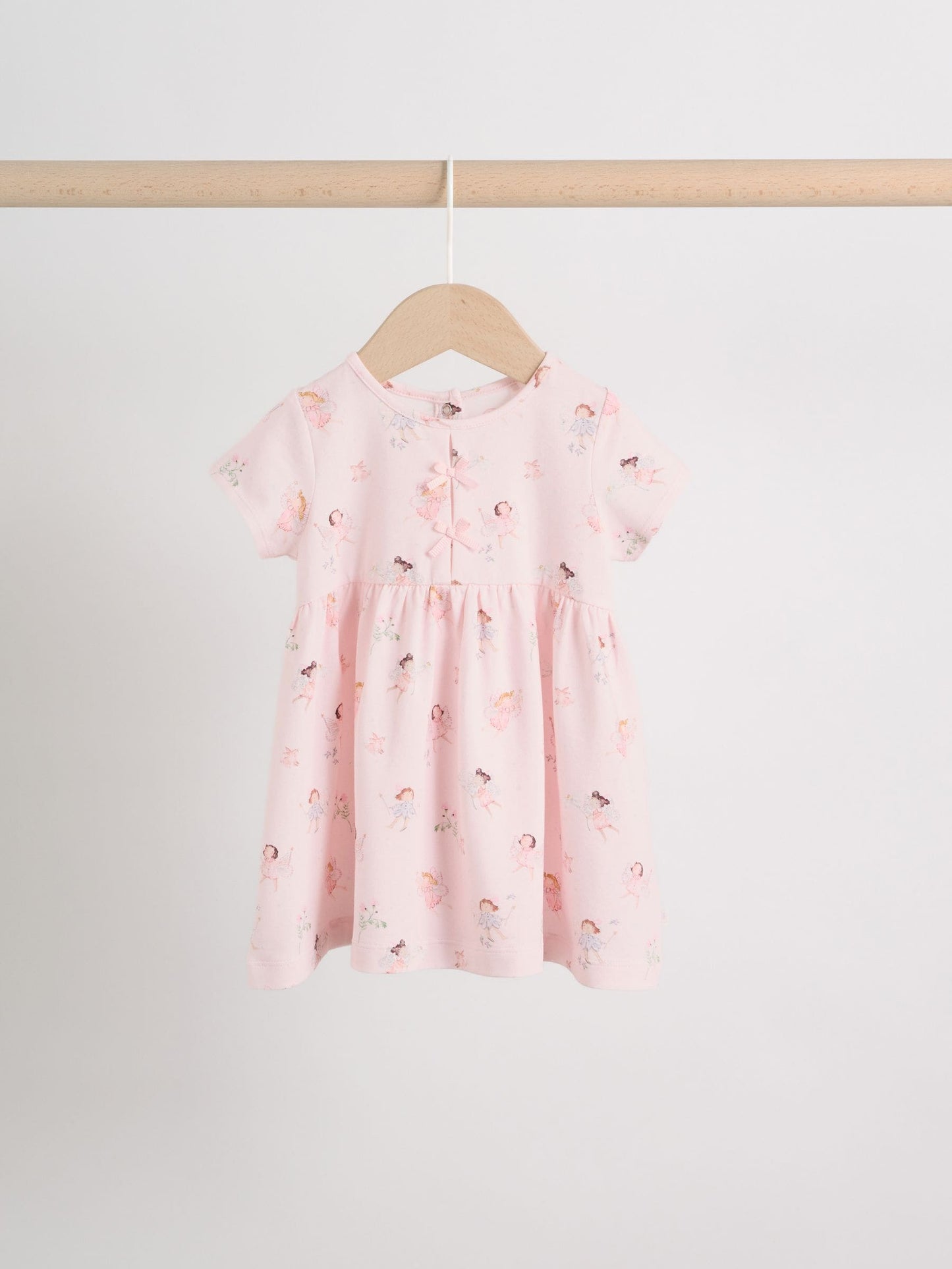 Pink Fairy Baby Short Sleeve Dresse 2 Pack (0mths-3yrs) image 3