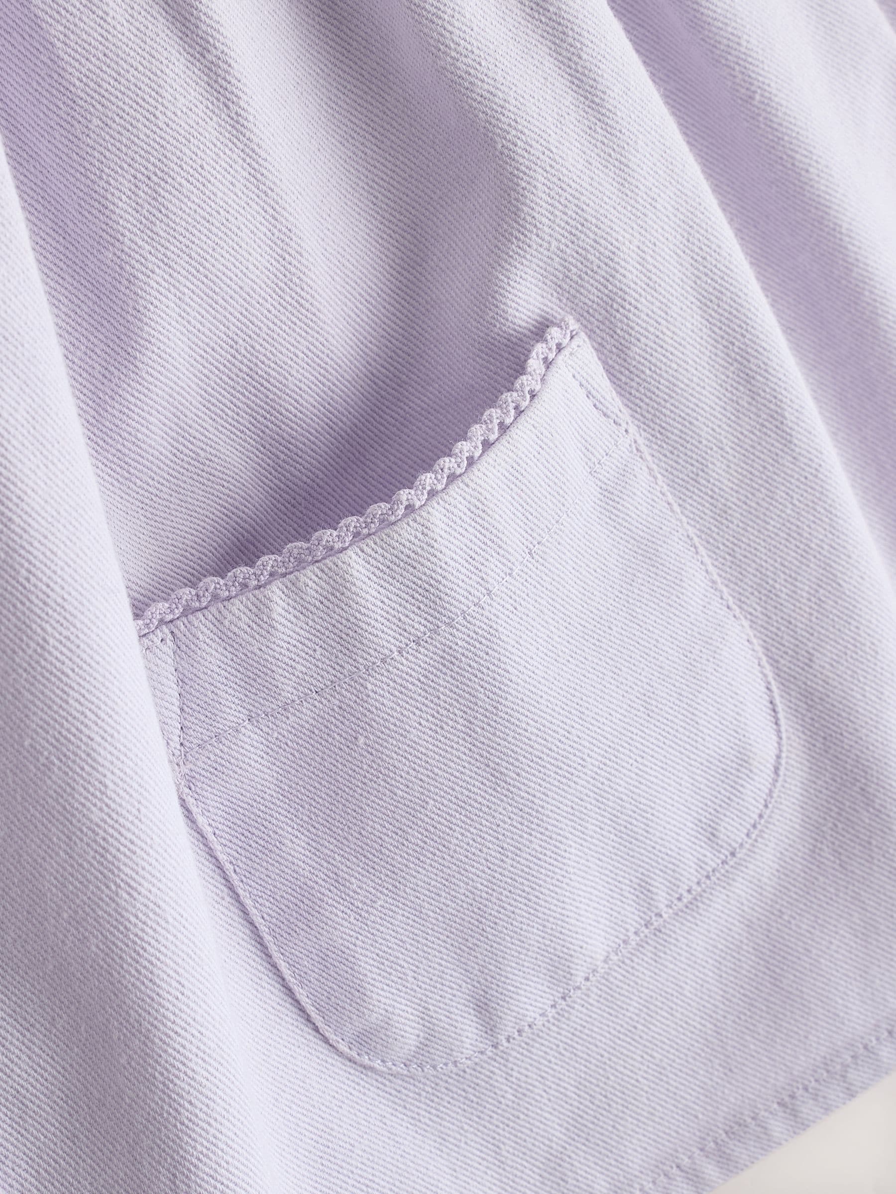 Purple Woven Collar Baby Dress with Tights (0mths-2yrs) image 5
