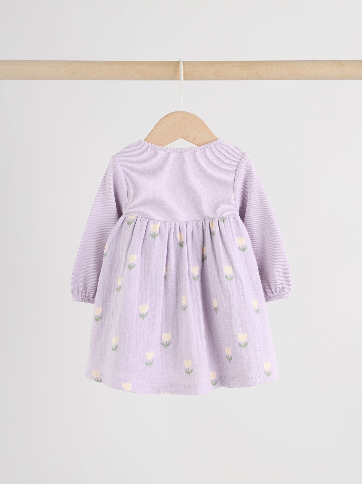Purple/Pink Baby Woven Dress 2 Pack (0mths-3yrs) image 8