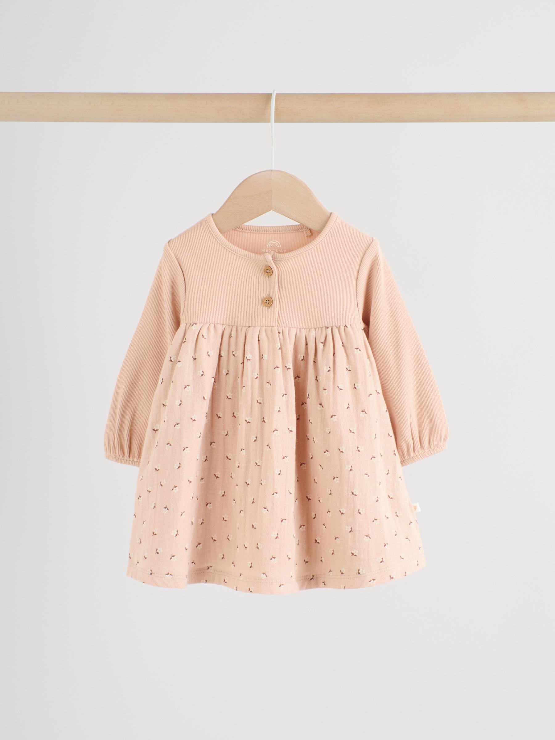 Purple/Pink Baby Woven Dress 2 Pack (0mths-3yrs) image 9
