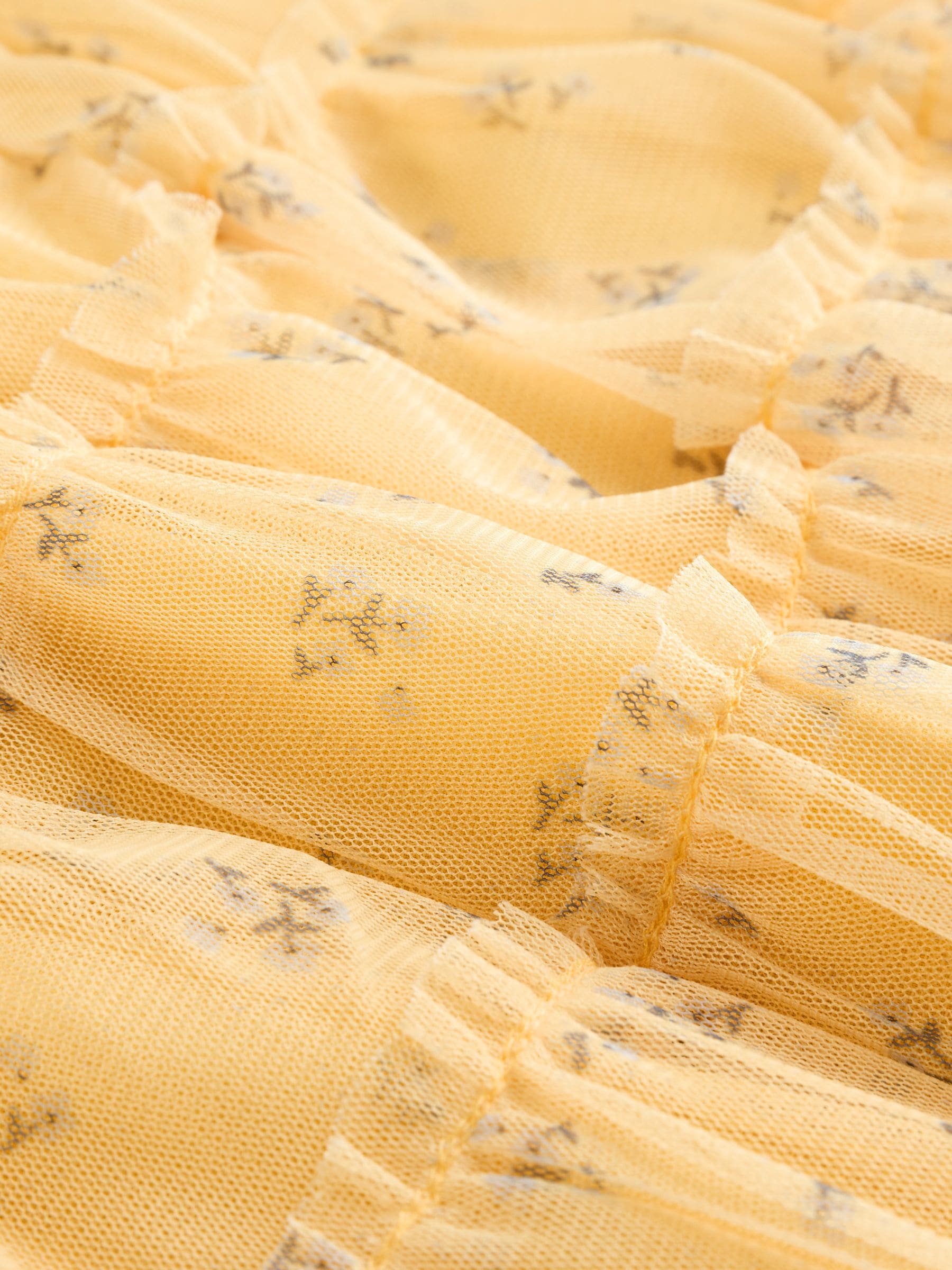 Yellow Ditsy Baby Mesh Dress (0mths-2yrs) image 5