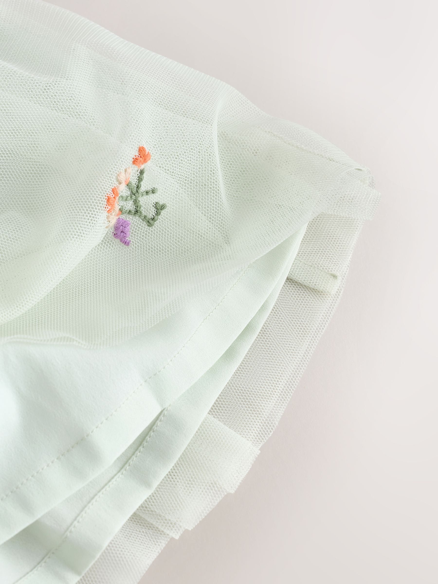 Sage Green Baby Mesh Dress (0mths-2yrs) image 7