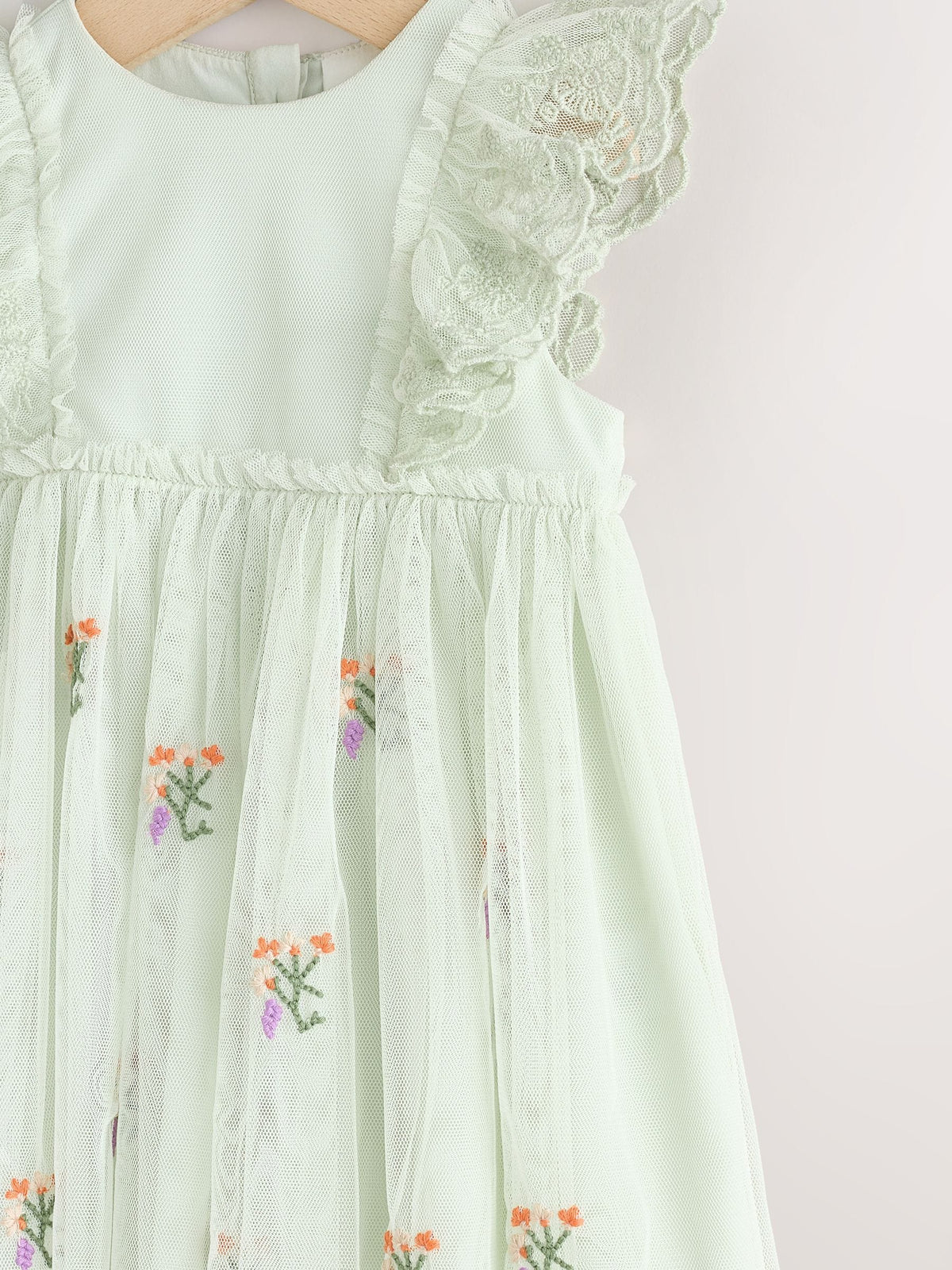 Dsiney Kidz - Sage Green Baby Mesh Dress (0mths-2yrs) image 8