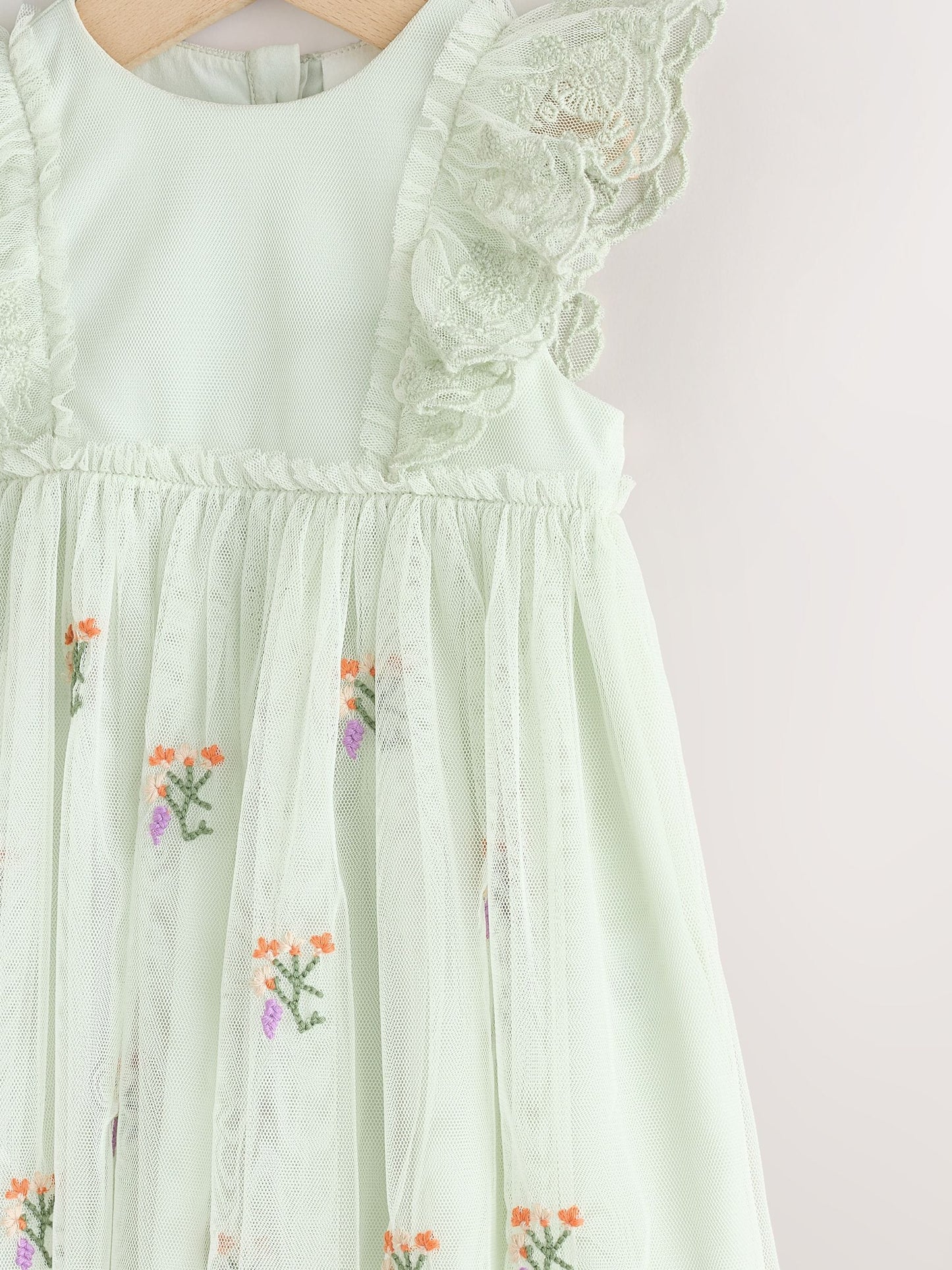 Sage Green Baby Mesh Dress (0mths-2yrs) image 8