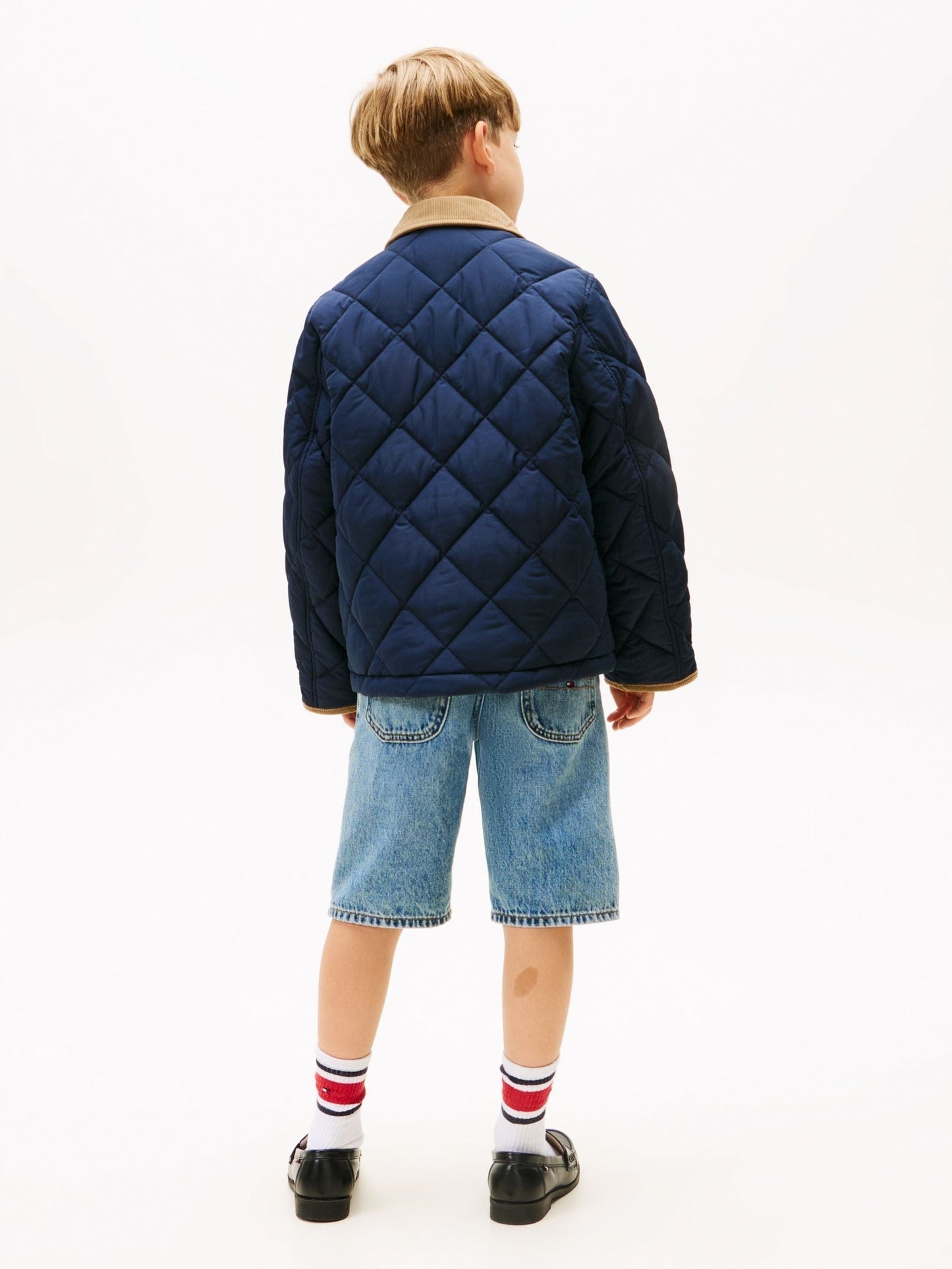 Dsiney Kidz - Tommy Hilfiger Blue Contrast Collar Quilted Relaxed Jacket image 2