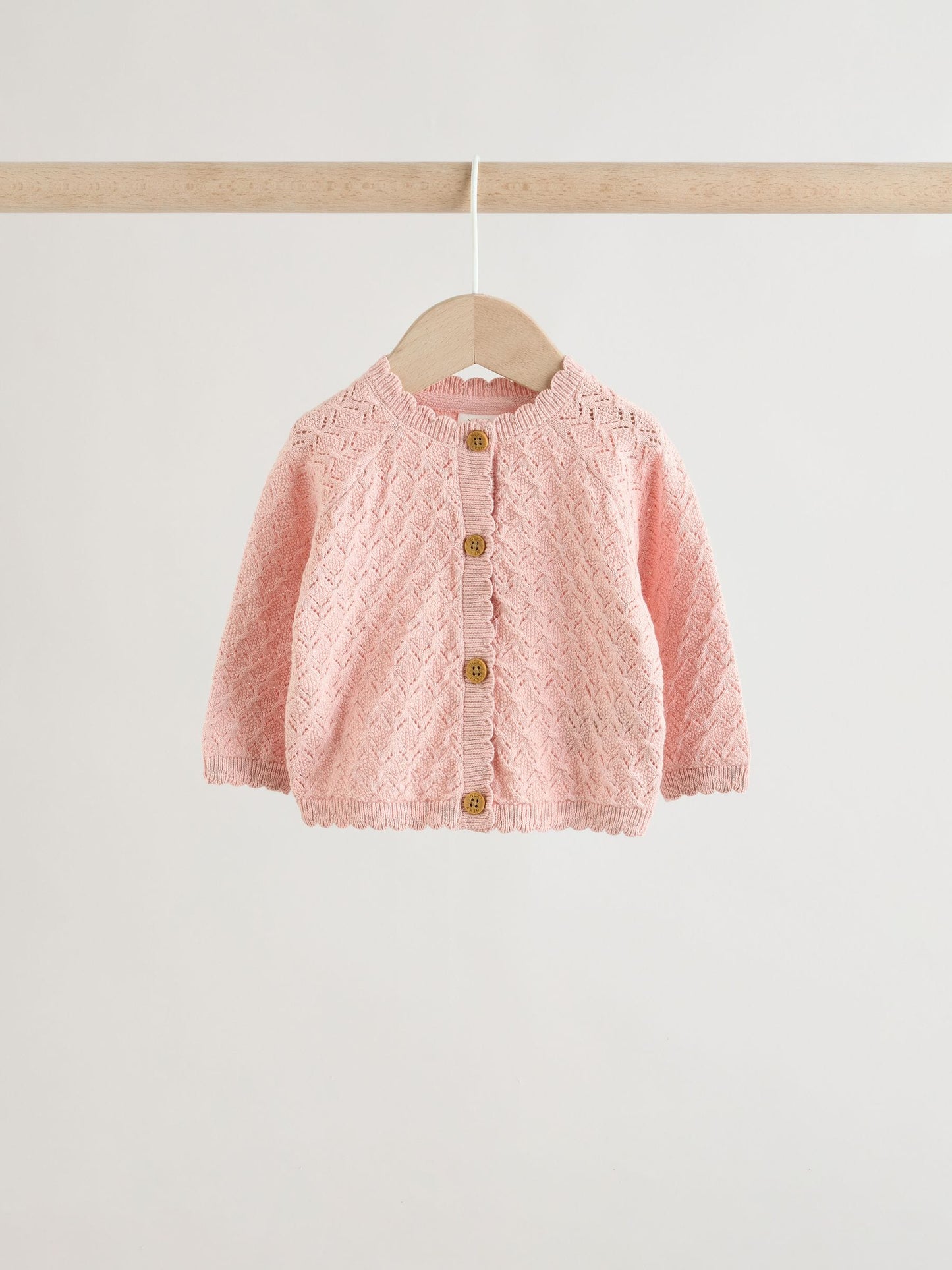 Pink knitted baby cardigan and knickers 2 Piece Set (0mths-2yrs) image 7