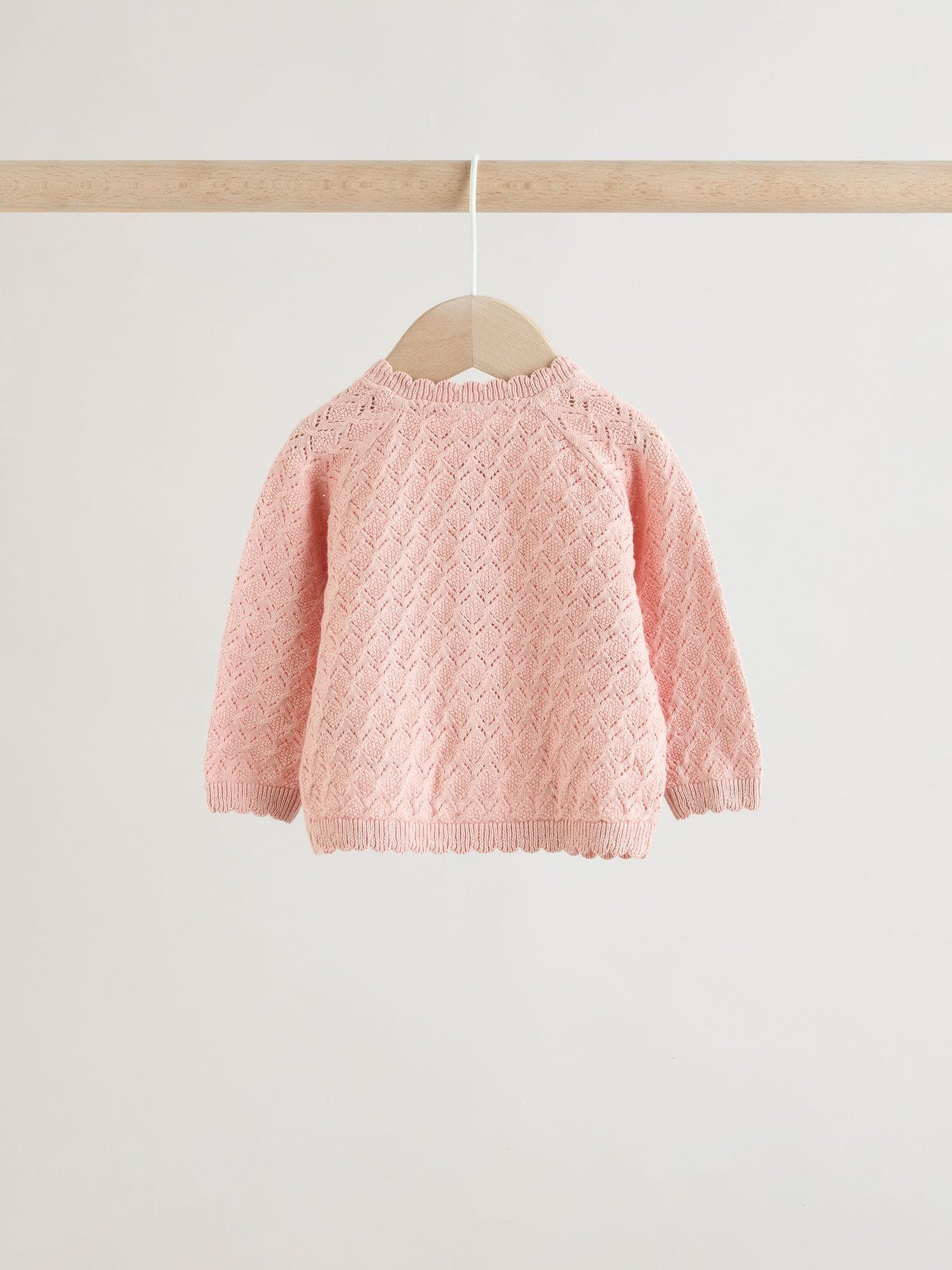 Pink knitted baby cardigan and knickers 2 Piece Set (0mths-2yrs) image 8