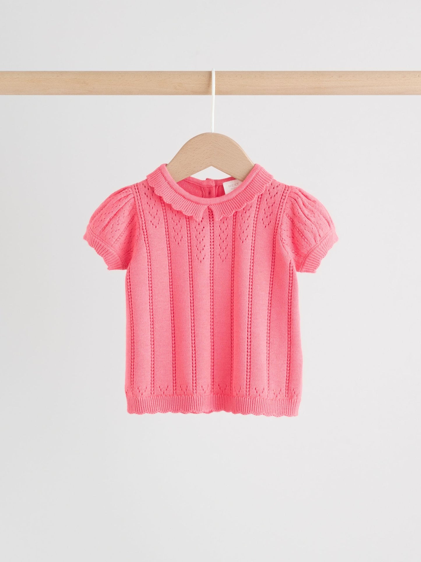 Pink Baby Knitted Top and Shorts Set 2 Piece (0mths-2yrs) image 8