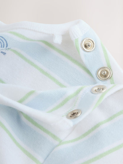 Blue Bear Woven Dungarees and Bodysuit Baby Set (0mths-2yrs) image 7
