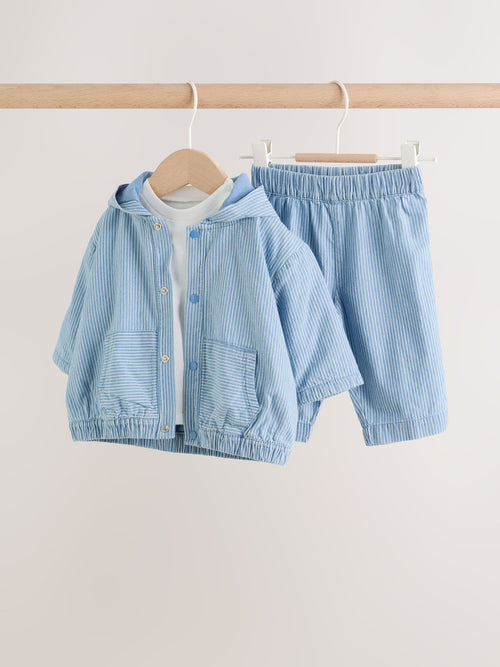 Blue Jacket, Top and Trousers 3 Piece Baby Set (0mths-2yrs) image 1