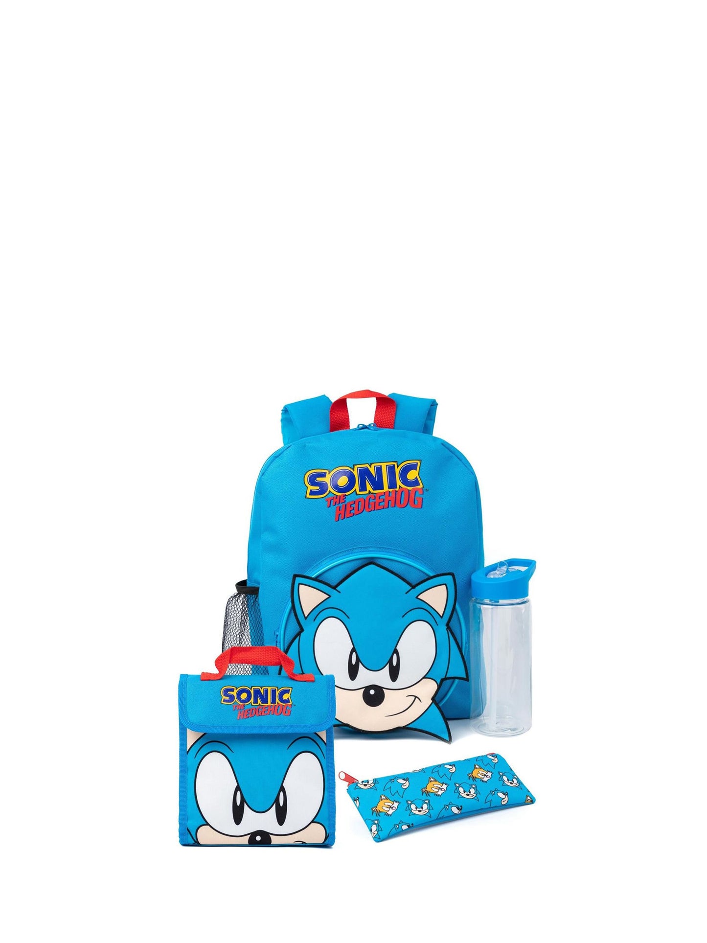 Vanilla Underground Blue Unisex Kids Sonic the Hedgehog Backpack Set 4 Piece image 1