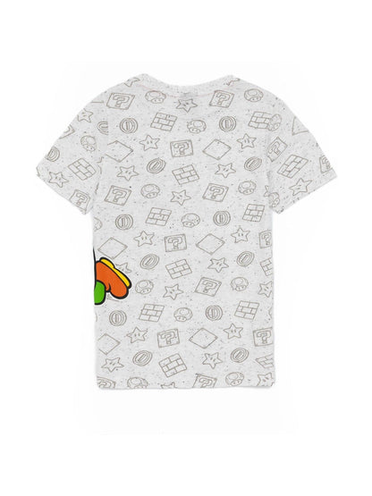 Dsiney Kidz - Vanilla Underground Grey Boys Nintendo Super Mario and Yoshi Short Sleeved T-Shirt image 4