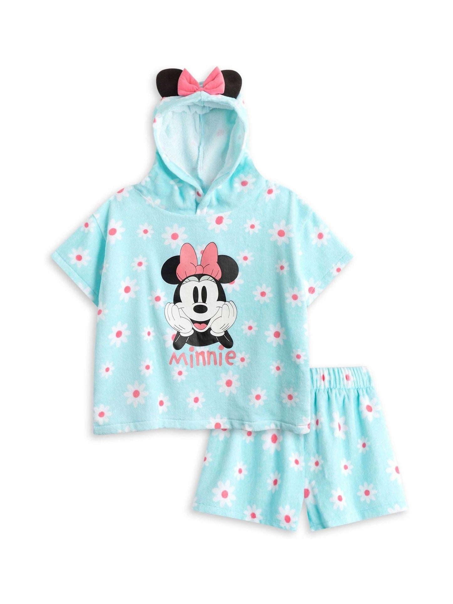 Dsiney Kidz - Vanilla Underground Blue Girls Disney Minnie Mouse Towelling Cotton Co-ord Coverup 2 Piece image 1