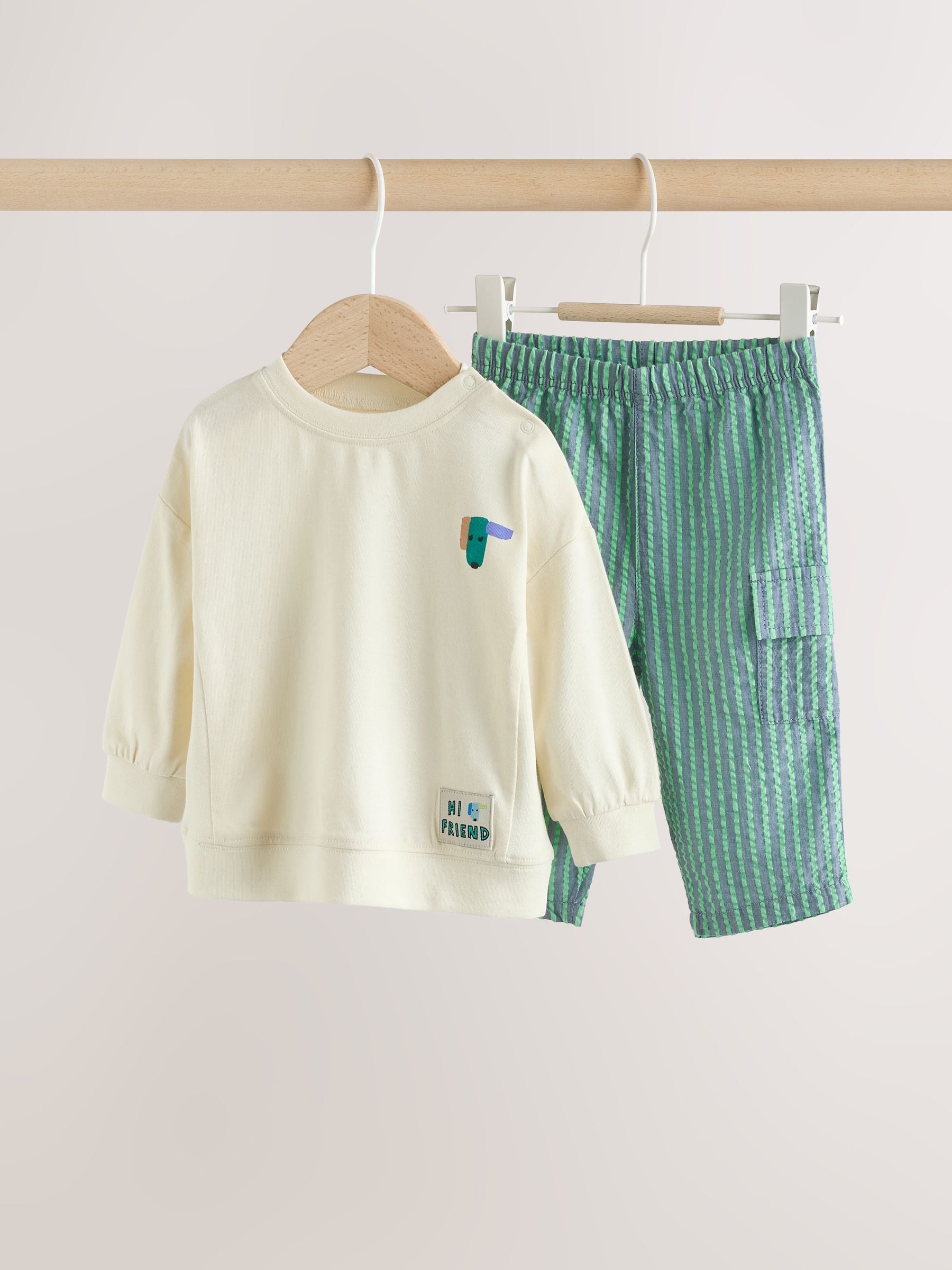 Green Dogs Baby Top and Trousers Set (0mths-3yrs) image 6
